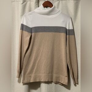 Calvin Klein Striped Turtleneck